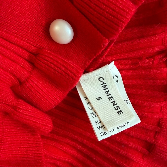 Commense Scarlet Ribbed Cardigan - Picture 5 of 7